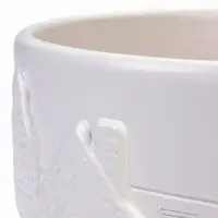 Горшок цветочный с поддоном 5 л, d122/h19,5 см белый керамика, "Голландия" (М)