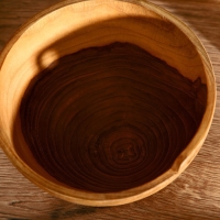 Салатник 18х18х9 см, тиковое дерево