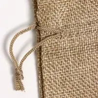 Мешочек подарочный из холщи, серый, 13&times;18 см