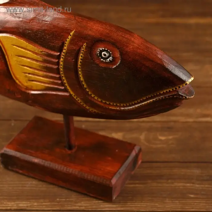 Сувенир на подставке &laquo;Рыба&raquo;, 30&times;8&times;22 см, дерево