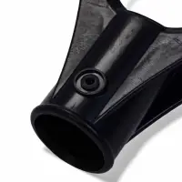 Ручка эргономичная усиленная Ф32 мм, пластмассовая Чёрная