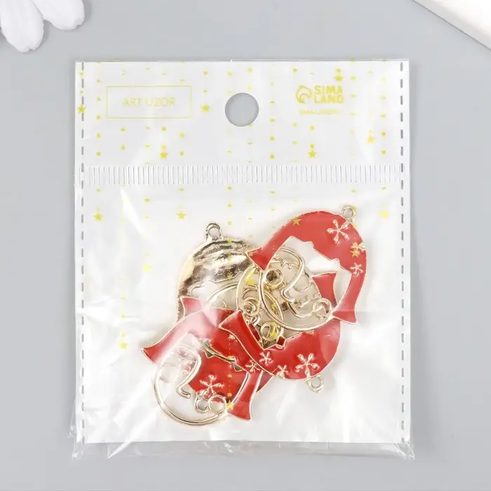 Декор для творчества металл, эмаль "Портрет девушки. Абстракция" оранж, золото 3,1х3,8 см