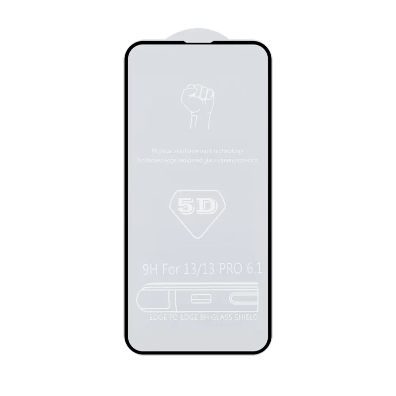 Защитное стекло iPh 13/13 Pro/14/16e 5D 0.33 mm без упаковки