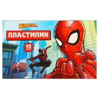 Пластилин 12цв 180г Человек паук