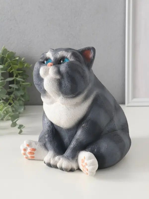 Фигурка (гипс) Кот ПРЯНИК 18,5х16,5х18 см