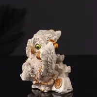 Фигура "Совы говорят по телефону" 8х12х7 см, серый