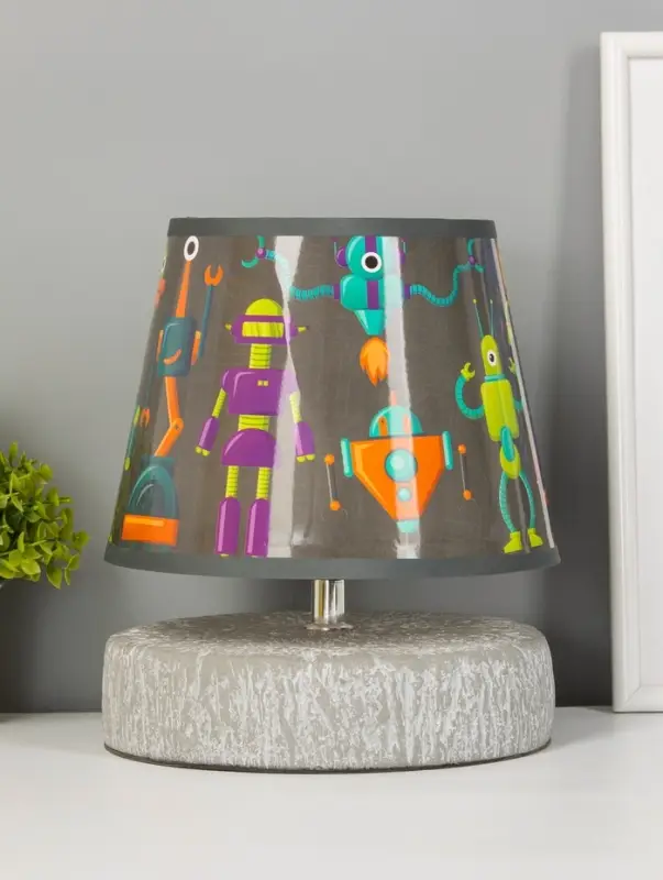 Настольная лампа "Суше" E27 40Вт серый 20х20х23 см RISALUX