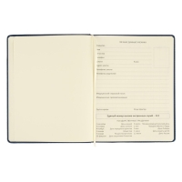 Дневник универсальный для 1-11 классов Dark blue, твёрдая обложка, искусственная кожа, резинка, ляссе, 48 листов