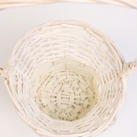 Набор 3 шт корзин плетеных 28х28х16, 22х22х15, 19х19х14 см, плетеная ручка h=_ см, серый