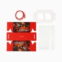 Коробка для капкейка &laquo;Подарки&raquo;, 16 х 8 х 10 см