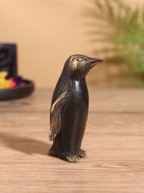 Сувенир бронза "Пингвин" 3х3х7 см