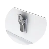 Бейдж горизонтальный 90&times;57 мм ErichKrause, пластик, с металлическим зажимом и булавкой