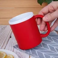 Кружка StopSpot с покрытием софт-тач, красная