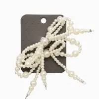 Обвес на штаны "Бантики", цвет белый в серебре