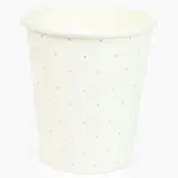 Стакан одноразовый бумажный &laquo;С Днём рождения&raquo;, белый, 250мл