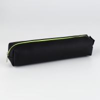 Пенал школьный из искусственной кожи &laquo;Черный&raquo; , 19&times;8&times;3 см