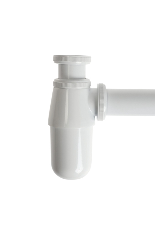 Сифон ZEIN engr, для раковины, бутылочный, 1 1/4" х 32 мм, цинк, белый