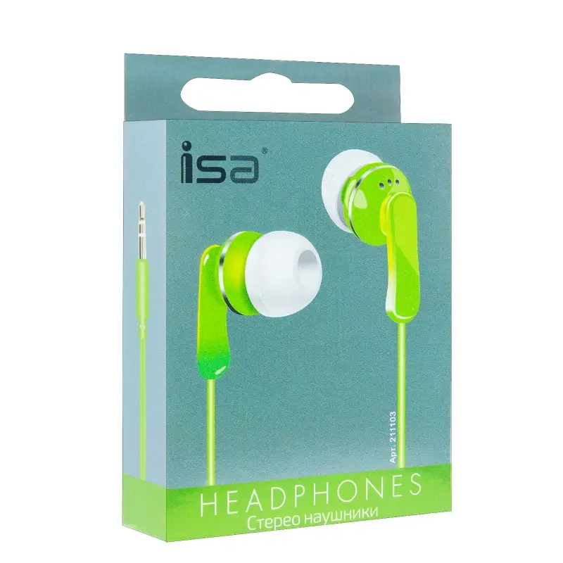 Наушники MP3 Extreme Bass ISA зеленые