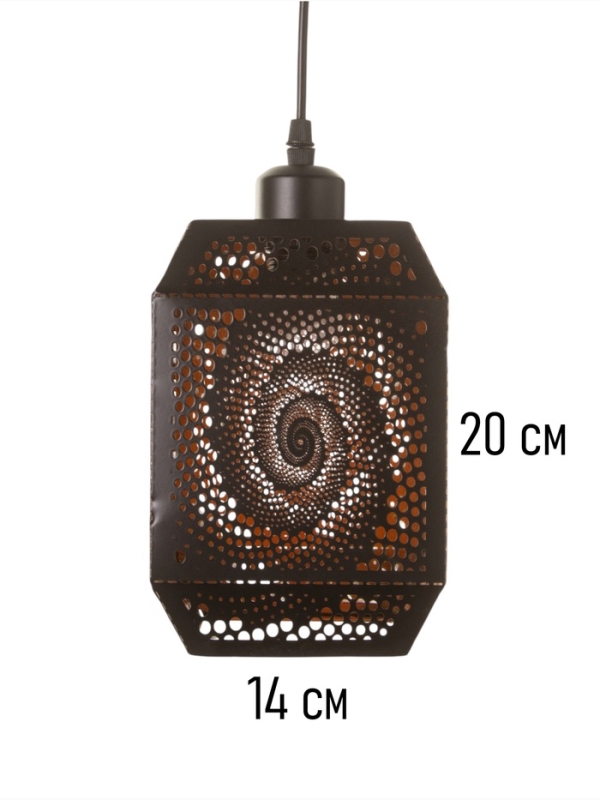 Светильник "Кэлшот " (Вихрь) 1х40Вт Е27 черный 13х13х20+100см