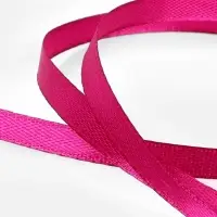 Лента атласная, 6 мм, 23&plusmn;1 м, ярко-розовая №27
