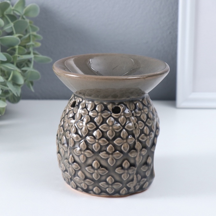 Аромалампа керамика Аромалампа керамика "Геометрические узоры" МИКС 9х9,5х11 см