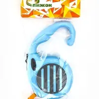 Рулетка - поводок для собак, лента 5 м, голубая