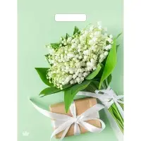 Пакет &laquo;Весенние ландыши&raquo;, полиэтиленовый с вырубной ручкой, 40&times;31 см, 60 мкм