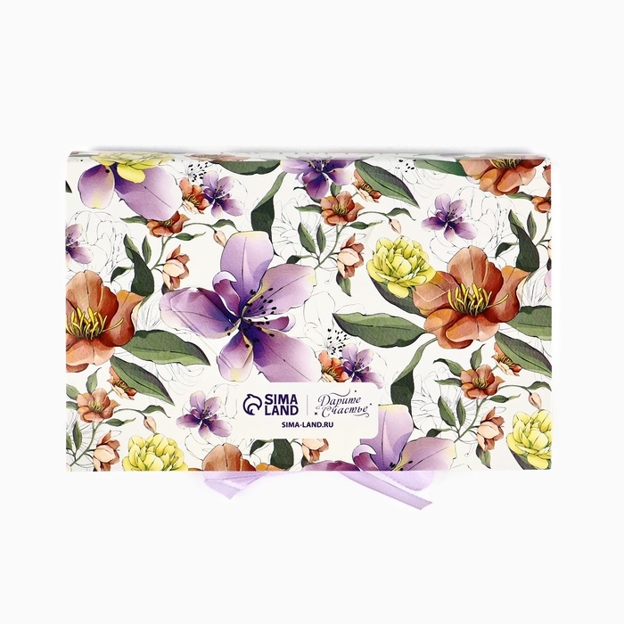 Коробка под 6 конфет с ячейками &laquo;Расцветай&raquo; 14.5 х 9.5 х 3.5 см