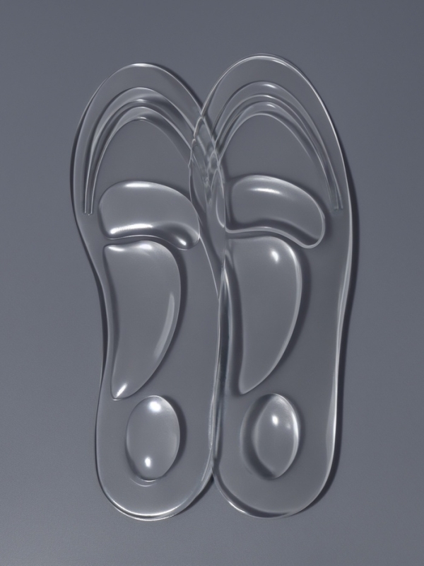 Стельки (силикон) на кл осн универс 41-46р-р 29,5см (пара) прозрач пак SS