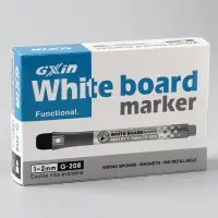 Маркер на водной основе с магнитом, 2 &times; 2 &times; 13,5 см, цвет чёрный