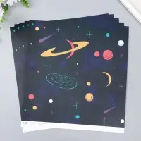 Бумага для скрапбукинга &laquo;Арт Узор. Вселенная&raquo;, 180 г/м&sup2;, 30.5&times;32 см