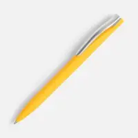 Ручка шариковая Pin Soft Touch, желтая