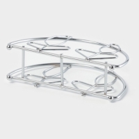 Салфетница Доляна &laquo;Розы&raquo;, хром