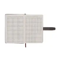 Ежедневник недатированный формат А5, с хлястиком, 128л, линия, пвх, Серый