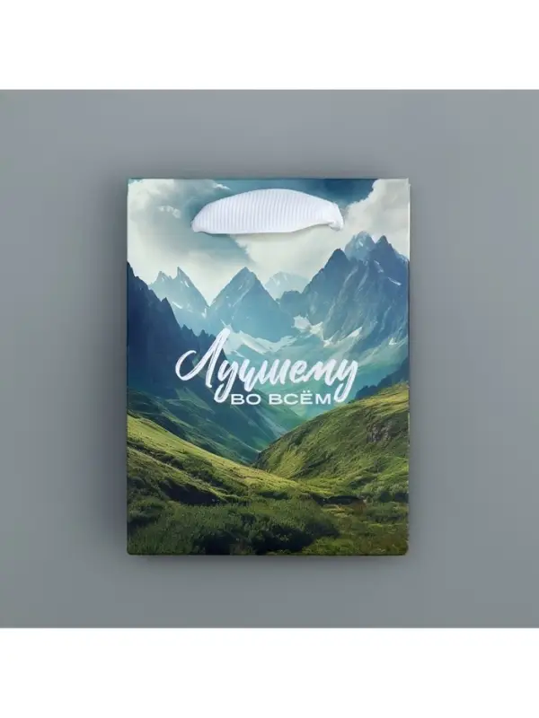 Пакет подарочный ламинированный, упаковка, &laquo;Лучшему во всём&raquo;, 9 х 12 х 6.5 см