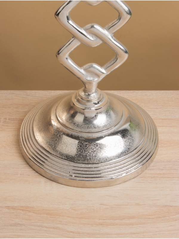 Подсвечник "Чейн" 21х21х55 см, алюминий