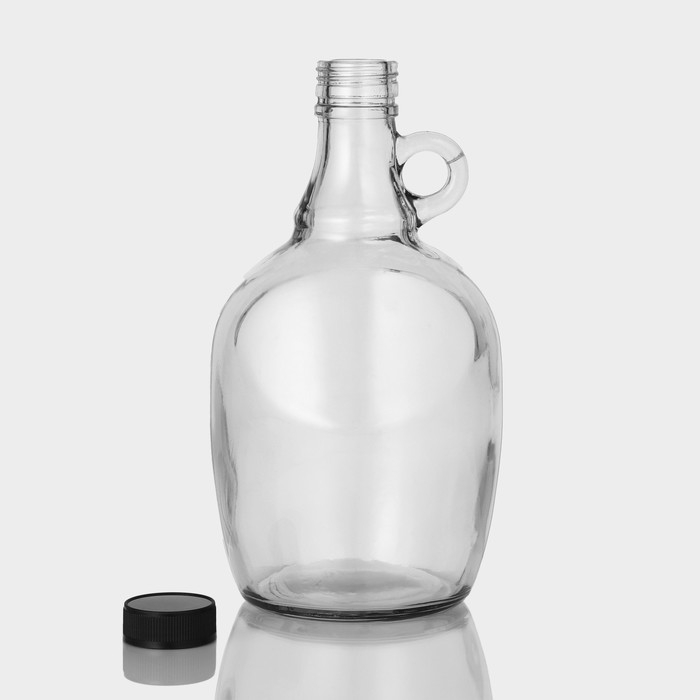 Бутылка стеклянная с ручкой &laquo;Венера&raquo;, 1,49 л