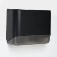 Диспенсер бумажных полотенец в листах, пластик черный