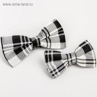 Галстук - бабочка для мальчика и папы &laquo;Набор для фотосессии&raquo;, 2 шт., цвет серый, M&B