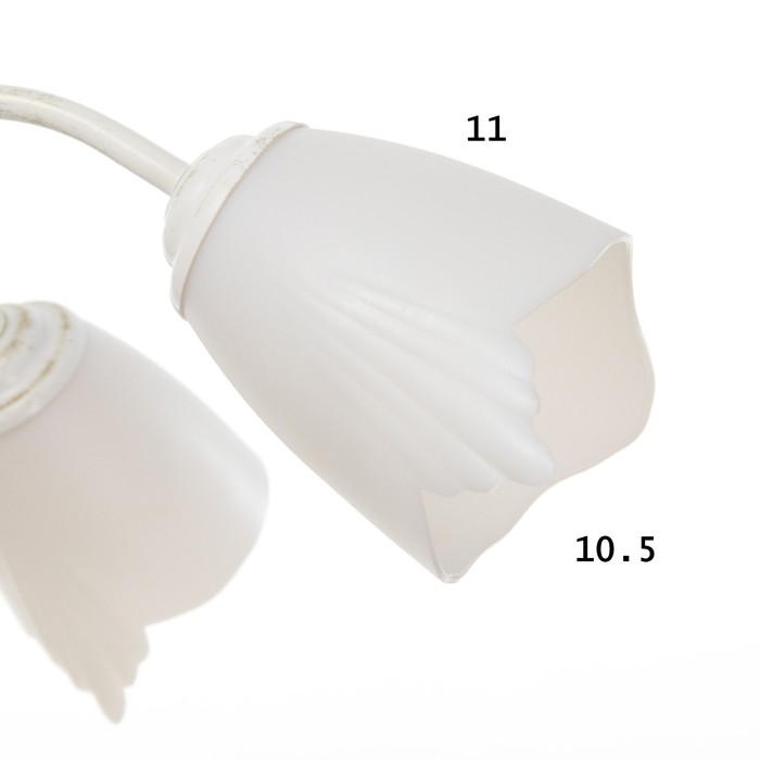 Люстра "Сусана" 5х15Вт Е27 белый/золото 58х58х32см BayerLux