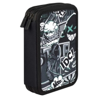 Пенал 2 секции 123*198 ткань Феникс "Бунтарский дух" мал черн 65683