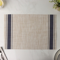 Салфетка сервировочная на стол &laquo;Две полосы&raquo;, 45&times;30 см, цвет синий