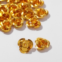 Бусина &laquo;Розочка&raquo;, 12 мм, (набор 30 шт.),цвет золото
