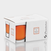 Набор стопок - шотов стеклянных для ликера Boston Shots, 6 шт, 40 мл