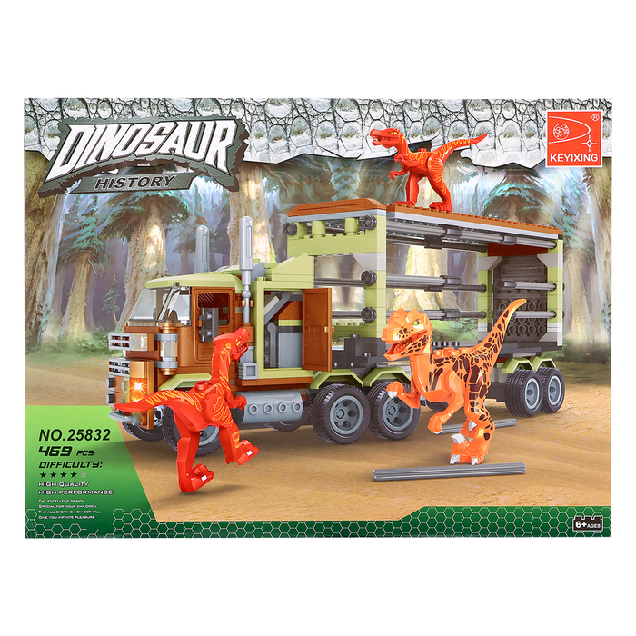 Конструктор &laquo;Диноленд. Фура для перевозки хищников&raquo;, 465 деталей