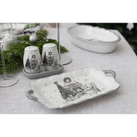 Блюдо сервировочное Доляна &laquo;Хюгге&raquo;, 23,5&times;14&times;3 см, цвет белый