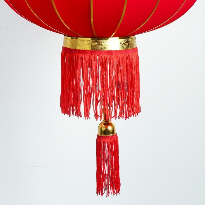 Сувенир текстиль, металл "Китайский фонарик" d=45 см
