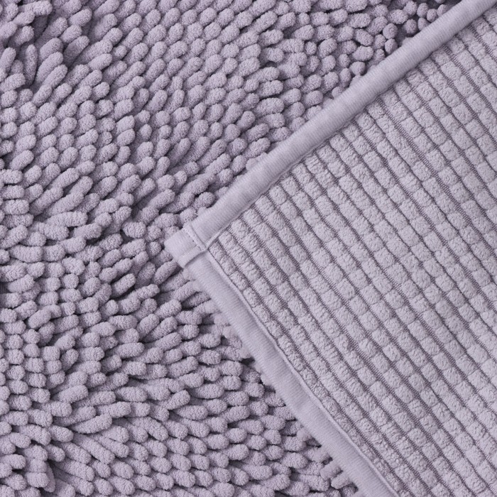 Коврик для дома LaDо́m, букли, ворс 2,5 см, плотность 1400 г, 50&times;80 см, цвет сиреневый