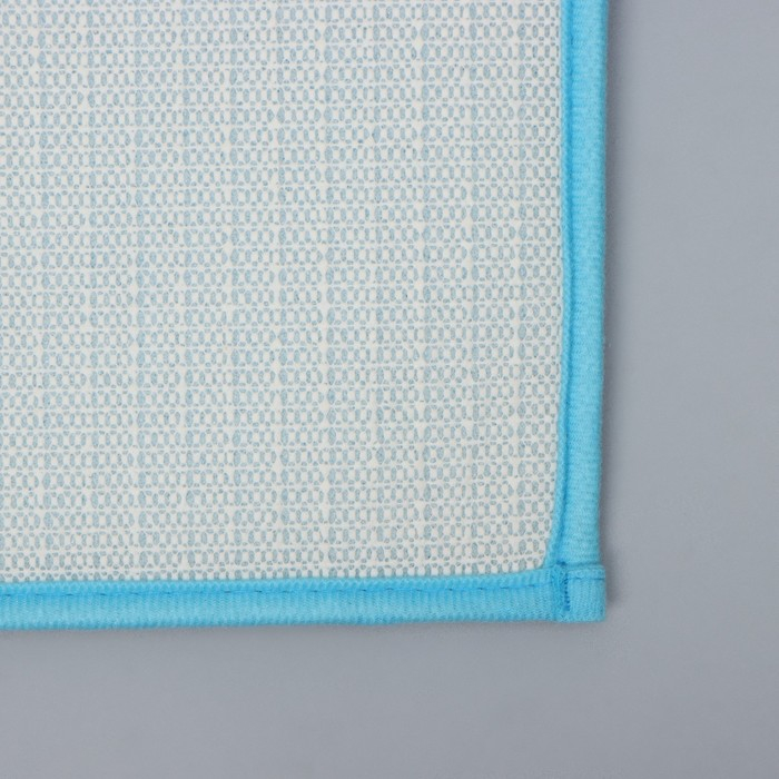 Коврик для дома Доляна &laquo;Букли&raquo;, 50&times;80 см, цвет голубой