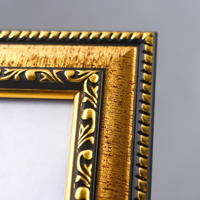 Фоторамка пластик 15х21 см золото (796)